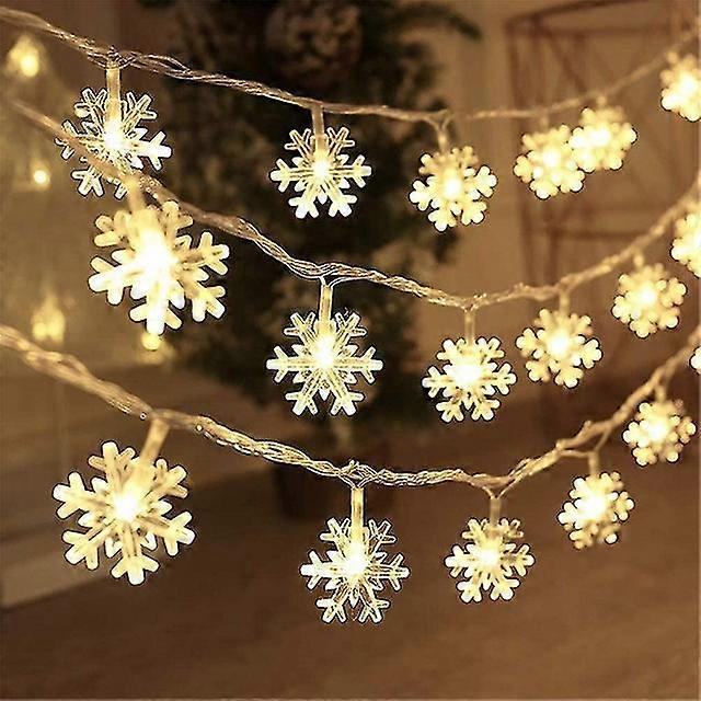 Tree Snowflake Led String Lights Banner Decoration 2023 For Home Navidad Xmas Tree Decor Light New Year 2024