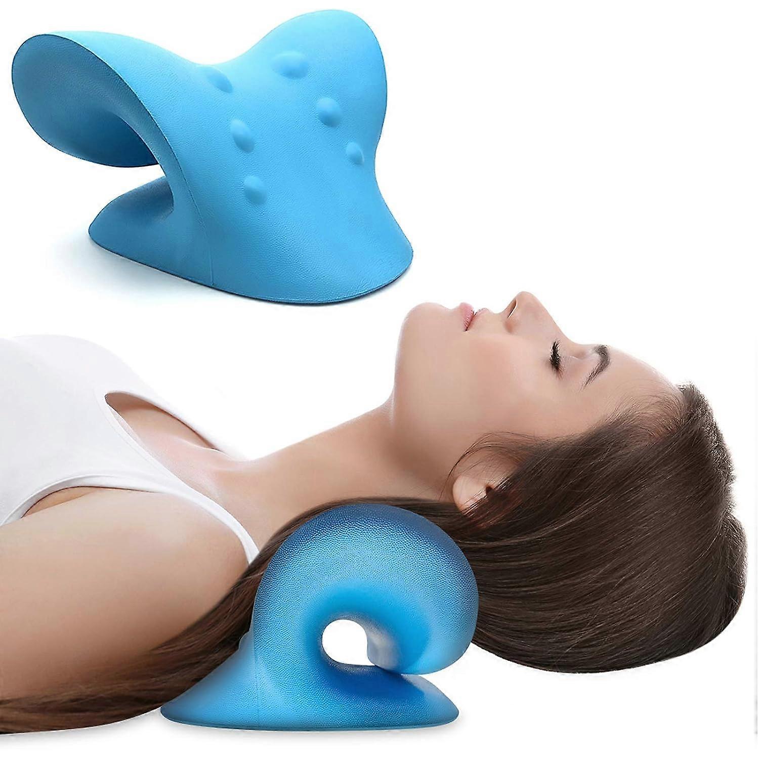Neck Pillow,Neck Support,Neck Relaxer,portable cervical traction pillow, ergonomic traction neck support pillow for neck pain relief