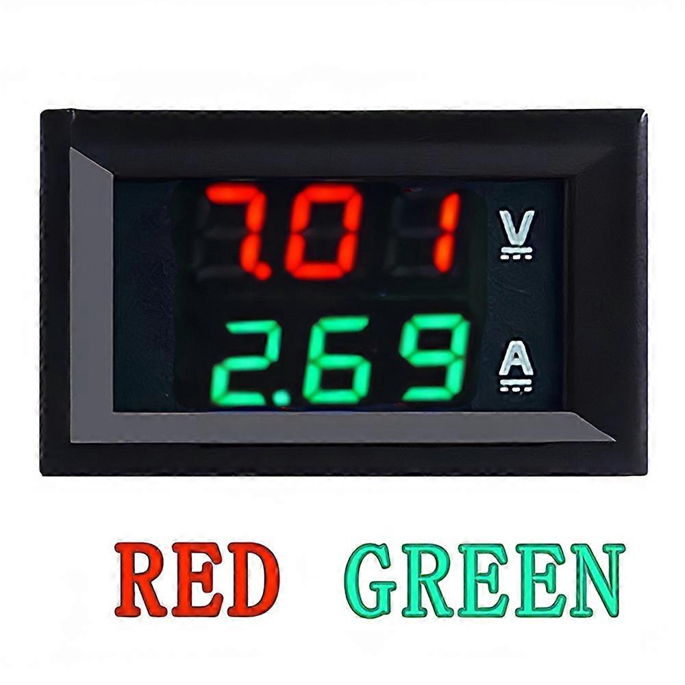 High Quality DC 100V 10A Dual Display Voltage Detector Voltmeter Ammeter Blue + Red LED Amp Dual Digital Volt Meter Gauge