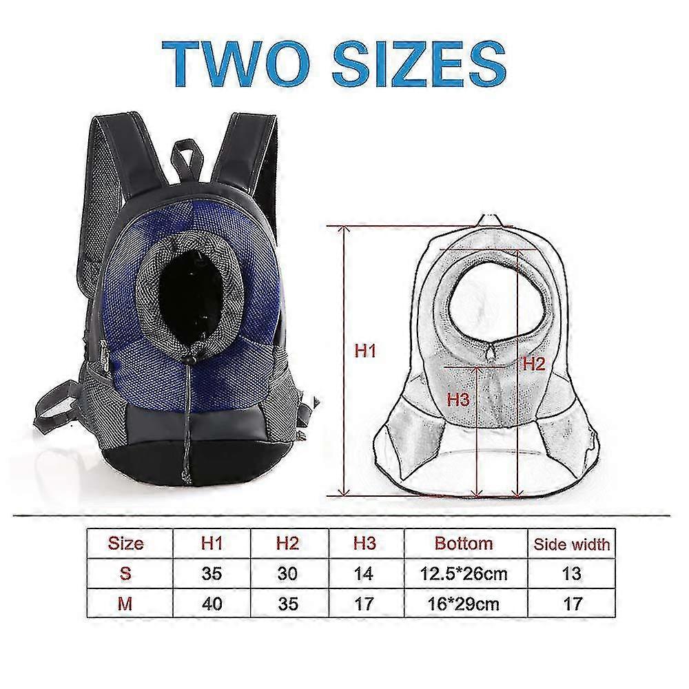 Pet Carrier Backpack Adjustable Safe Cat Dog Front Pockets Lightweight