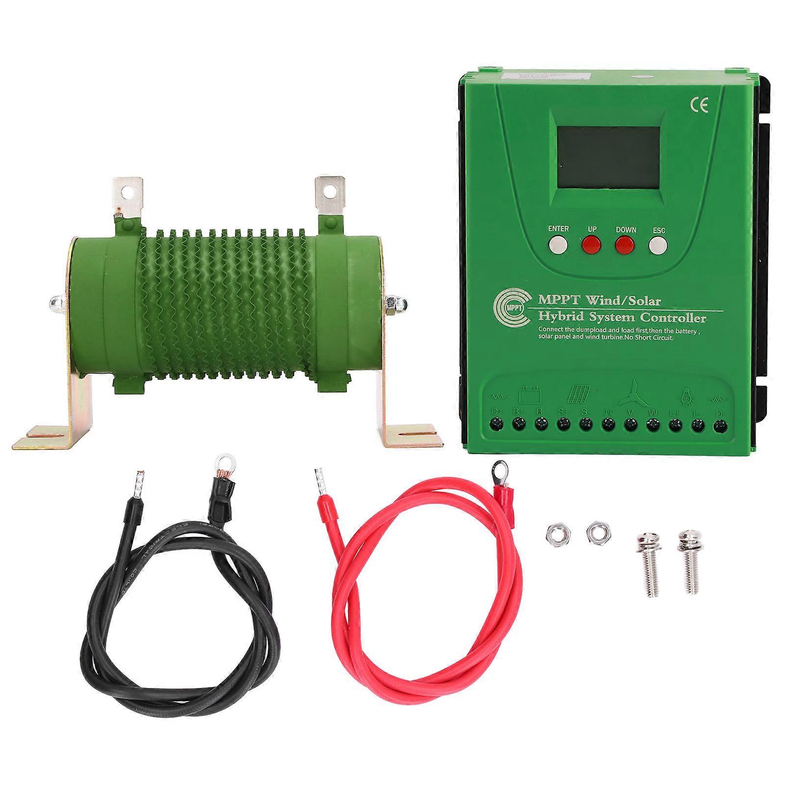Regolatore di carica ibrido solare eolico da 12 V 24 V con display LCD Regolatore solare eolico MPPT Boost Charge
