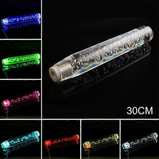 LED Light RGB Shift Knob Stick  Transparent Bubble Gear Shifter10cm/15cm/20cm/25cm/30cm Multicolor Gradient Shift Knob