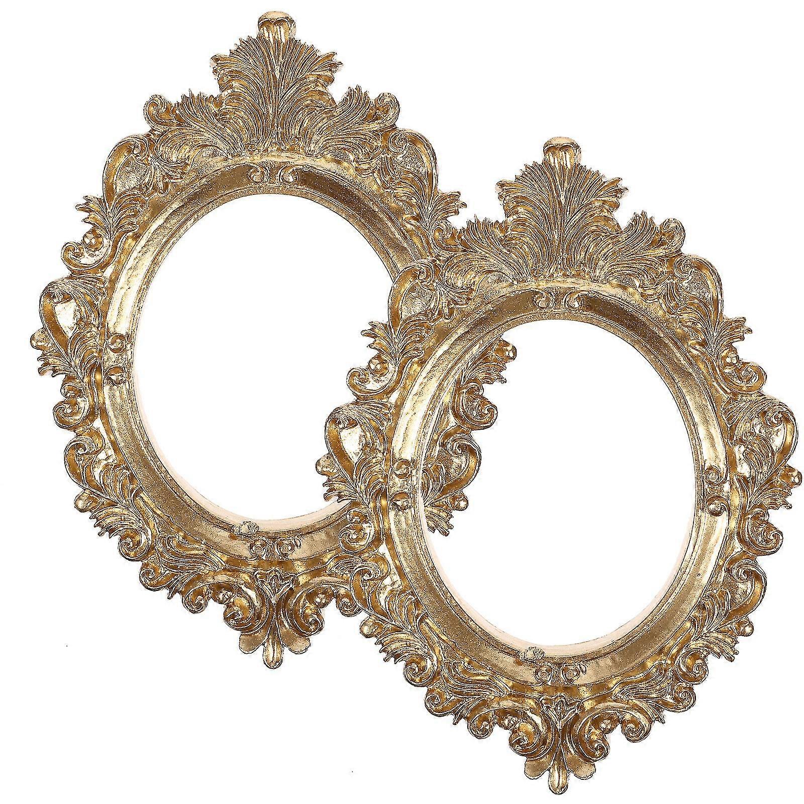 2pcs Retro Photo Frame Jewelry Display Frames Shooting Props Picture Frame Decor