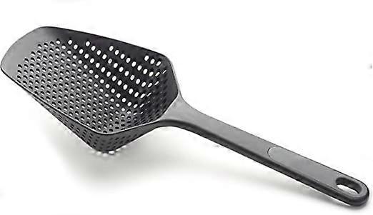 Black, Large, Scoop Plus - Colander, drainer/collector, drain and serve, dishwasher safe
