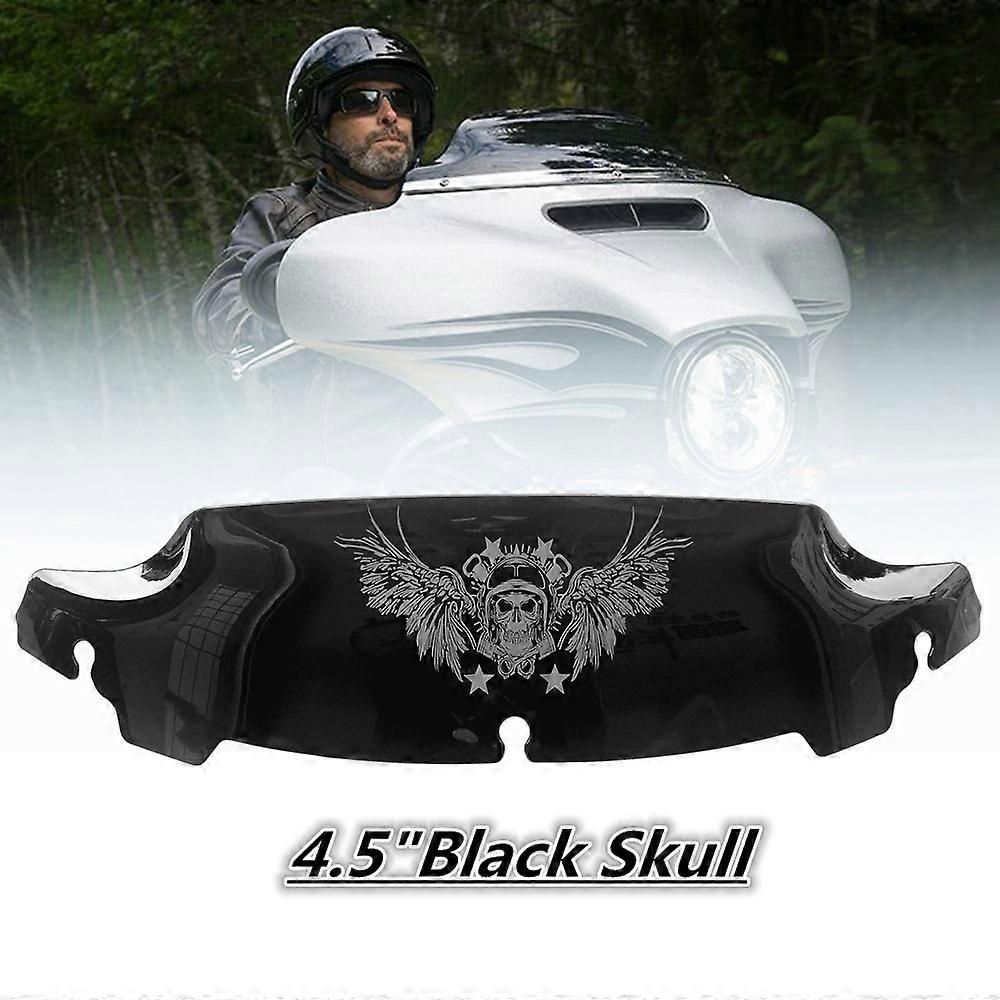 Black/Light blue/Clear4.5'' 7"10.5'' Windshield Fairing Windscreen Cover For Harley Electra Street Glide Touring 2014-2019
