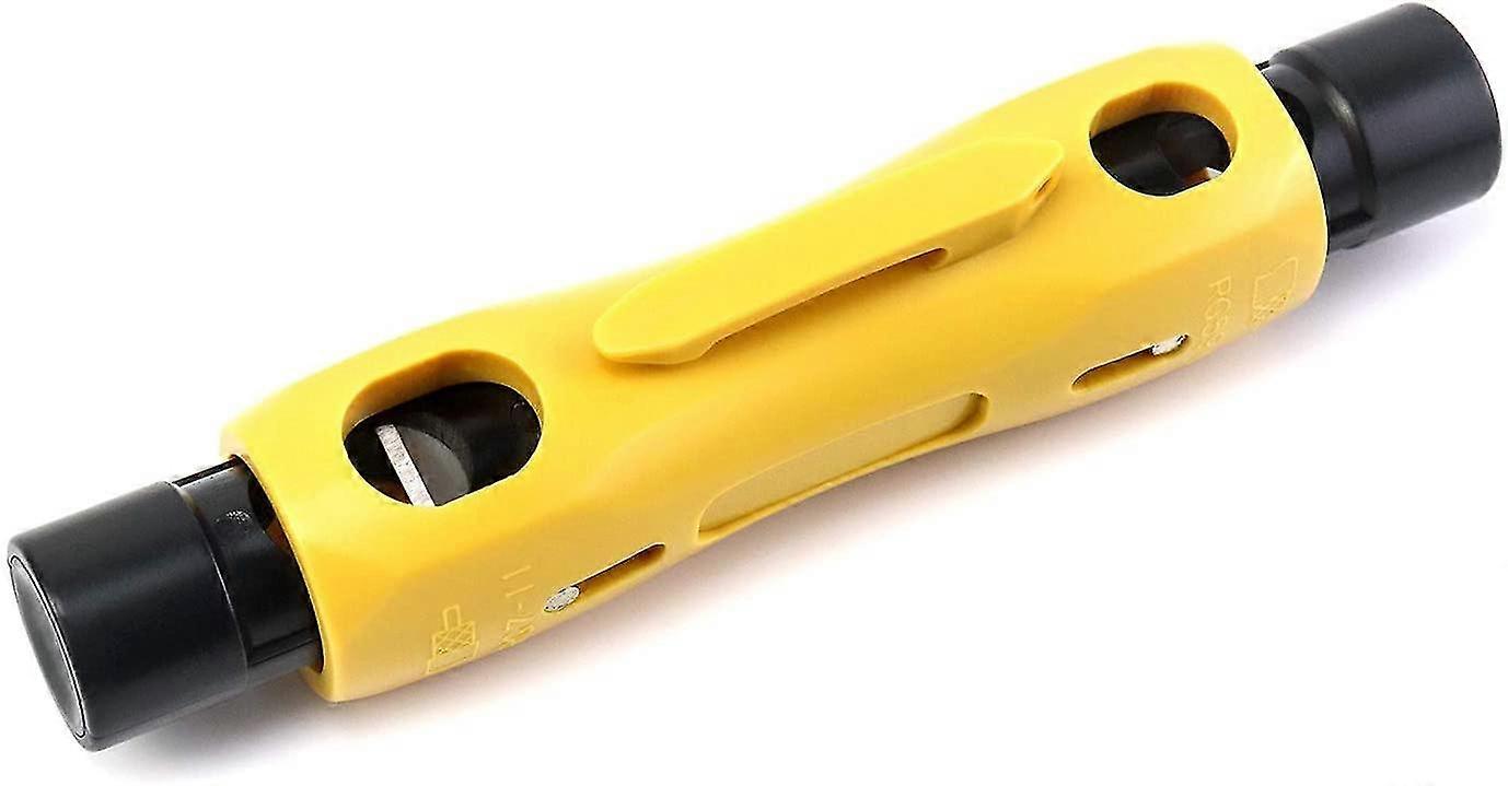 Coax Wire Stripper Cable Cutter, Double Ended Coax Stripping Tool For Rg59, Rg6, Rg7, Rg11