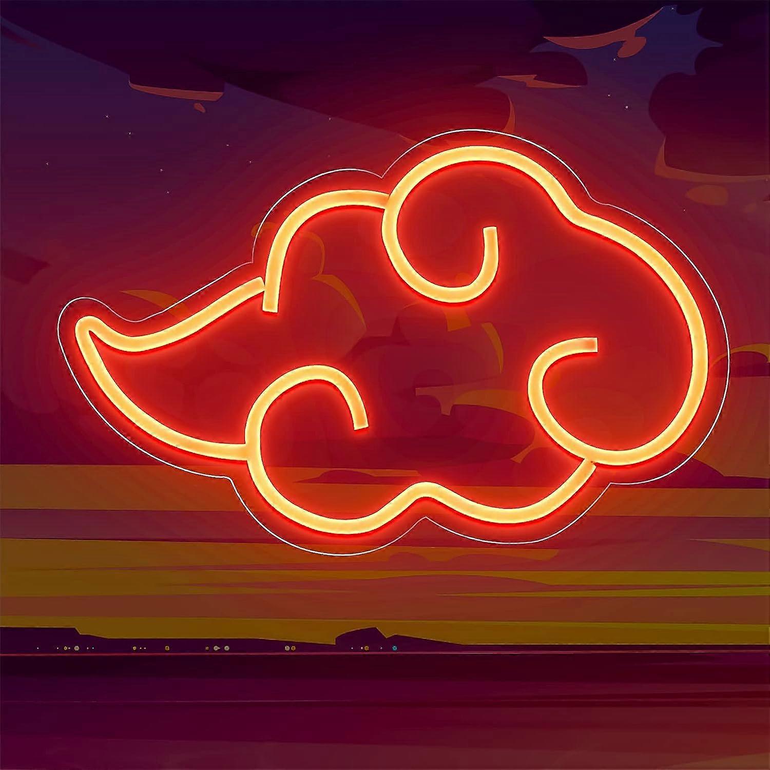 Clouds- Red Neon LED Deco, Neon Light Sign Deco Bar Props, Wall Decor, for Bedroom, Game Room, Bar Party Decoration