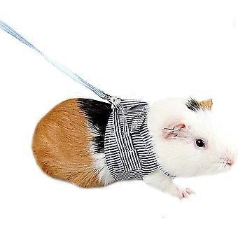 Weiches Baumwoll-Verstellbares Geschirr und Leine-Set für Kaninchen, Meerschweinchen für Ratten, Leguan, Hamster, Frettchen, Kleintier