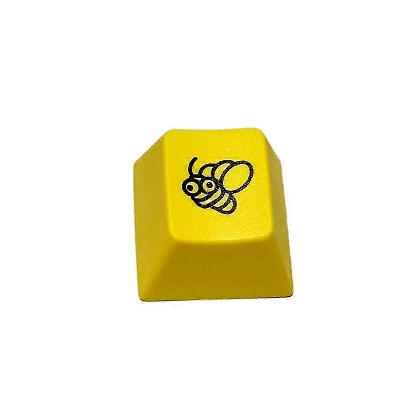 R4 Cherry Profile Dip Dye Sculpture PBT Keyboard Keycap Etched Honey Bee Keycap