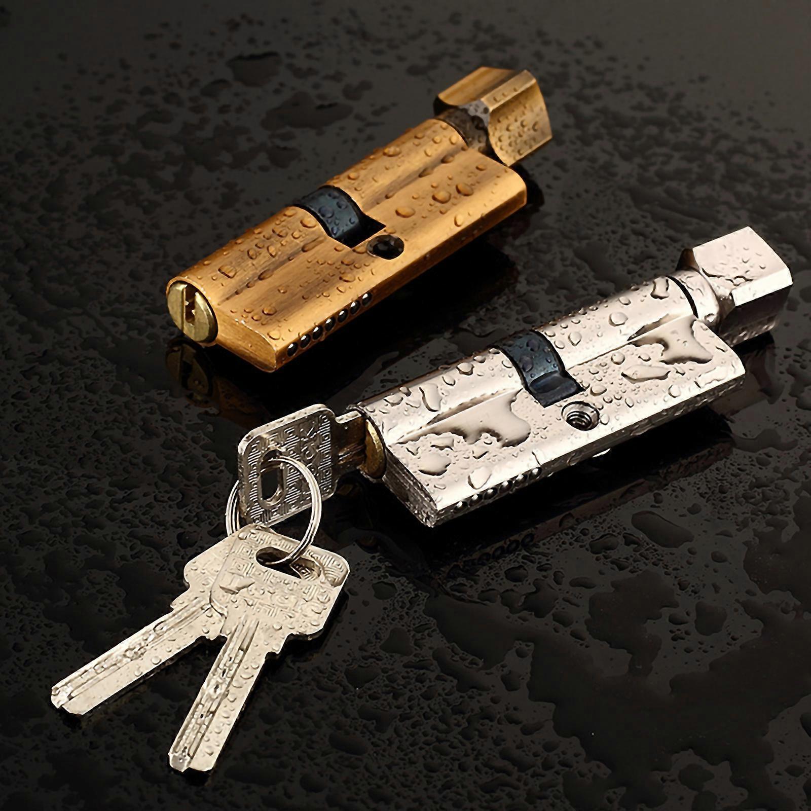 2023 New Upgraded Cylinder Brass Anti-Theft Lock, Durable, Bold, Multi-Color, Universal, Smooth Rotation for Home Security