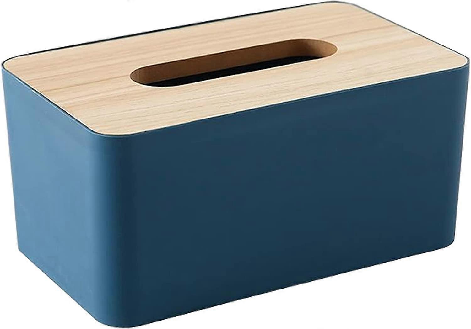 Bamboo Tissue Box, Tissue Box Rectangular Tissue Box Bathroom Wipes Dispenser Wet Tissue Box