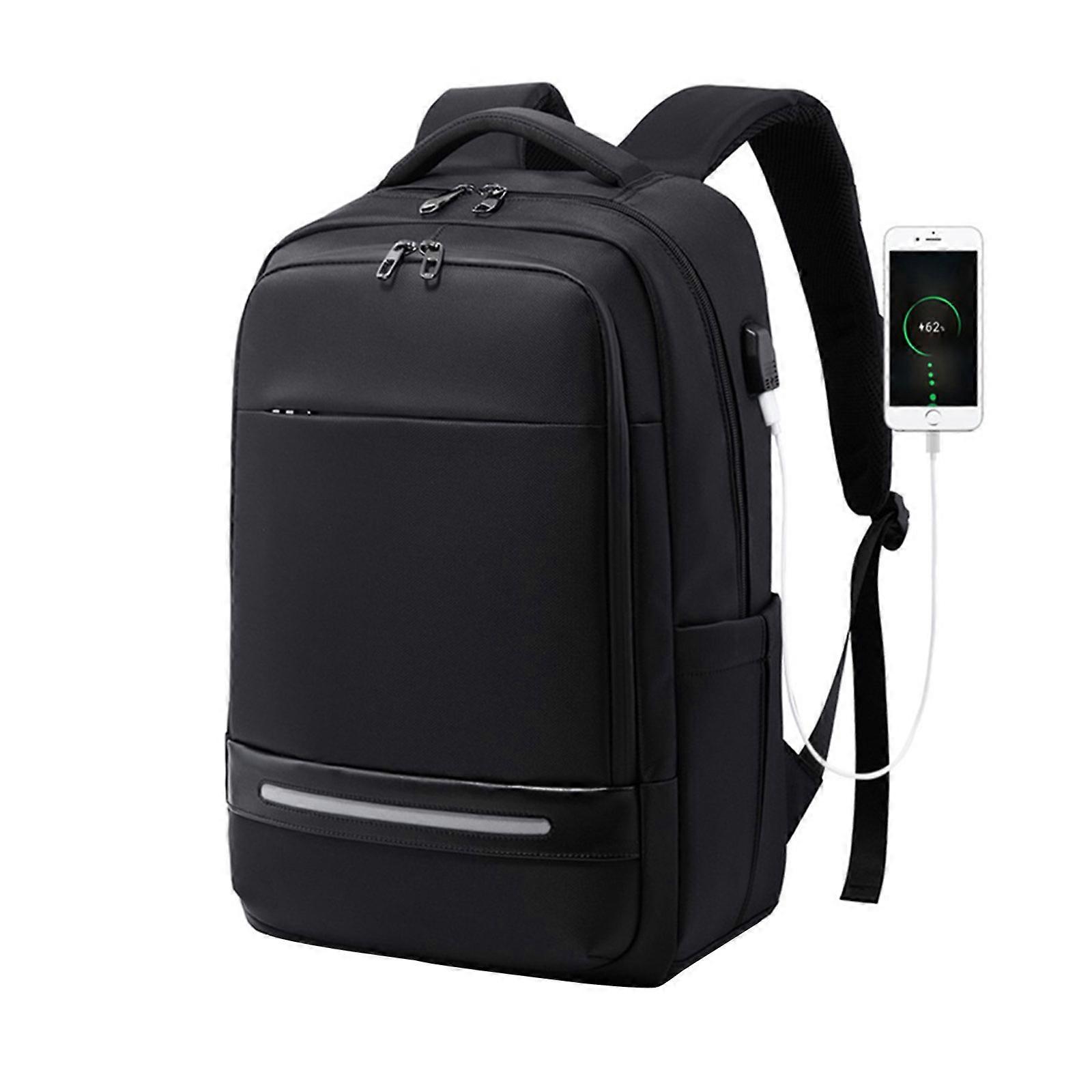 חדש להגיע נסיעות מחשב נייד תרמיל גב עמיד במים נגד גניבה תיק עם יציאת טעינה USB ומנעול 19 אינץ '