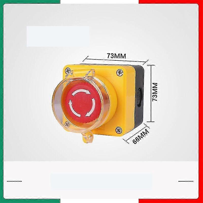 Emergency Stop Button, Emergency Stop Button + Transparent Protective Cover Yalo