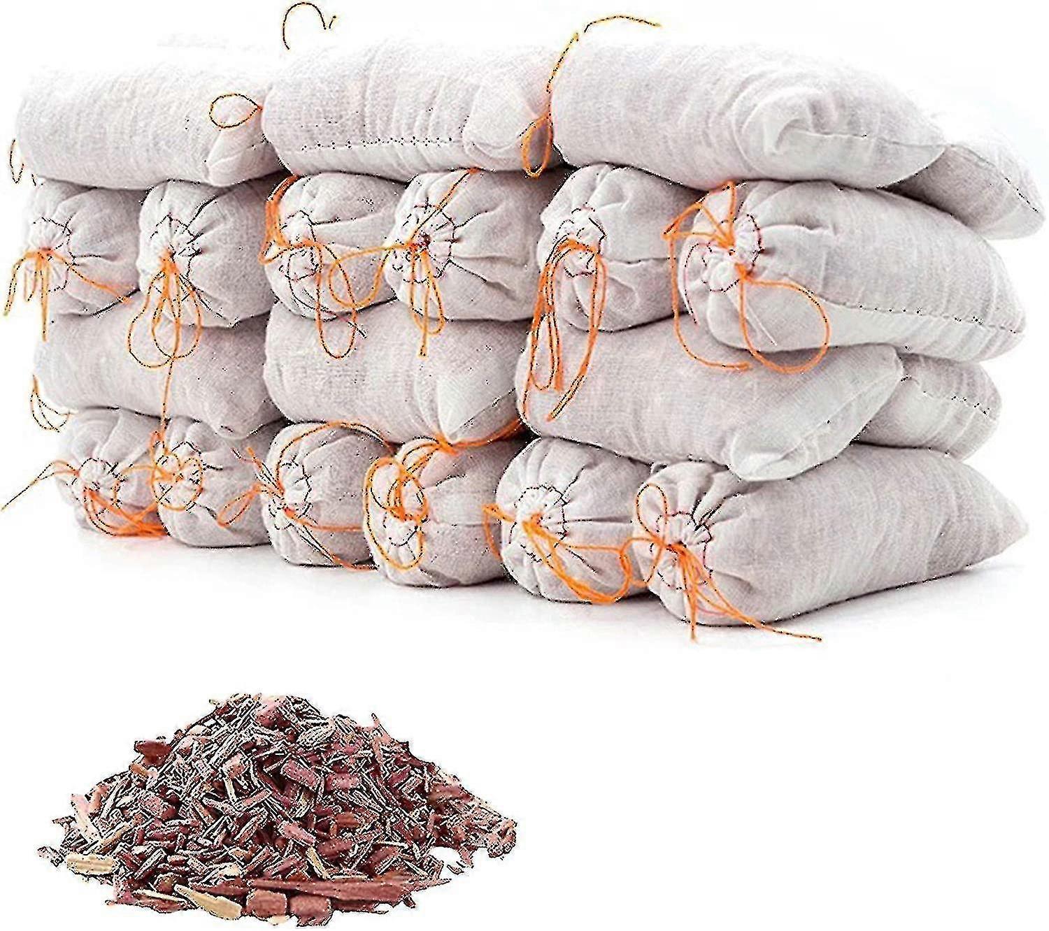 15 パック シーダーサシェット バッグ, シーダー チップス 用 クローゼットや引き出し, 衣類の保管用シーダー ブロック, シーダーウッドクローゼット蛾保護