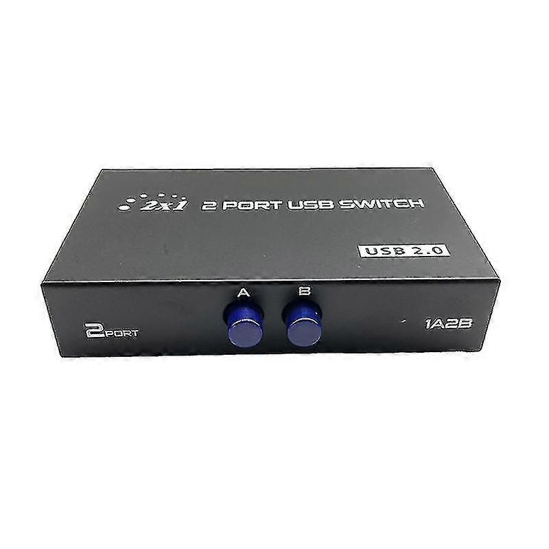 2-port Manual Kvm Switch For Scanner Mouse Keyboard 2 Port 2x1 Kvm Switcher