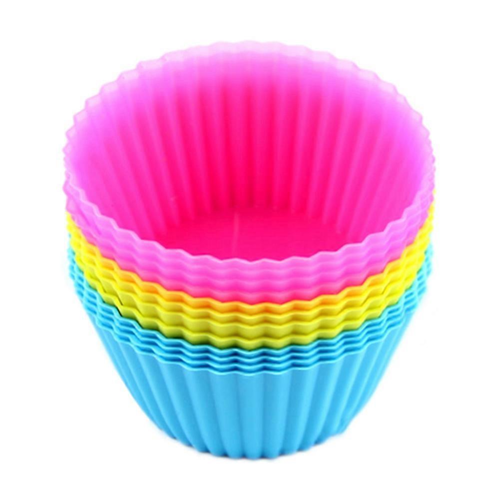 12 Pcs Soft Round Cake Muffin Chocolate Cupcake Liner Bakeware Baking Cup Mold