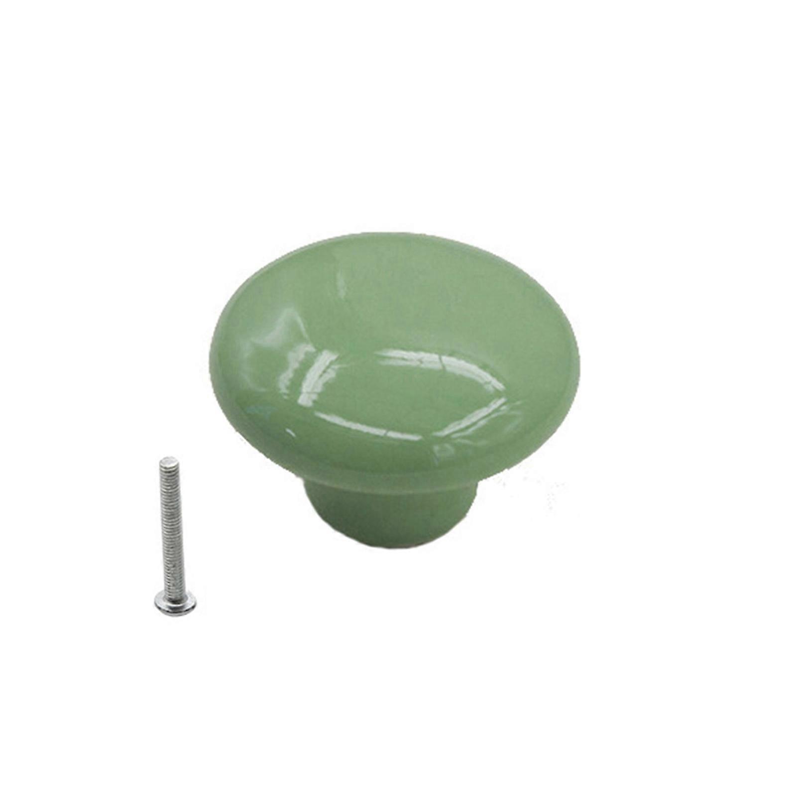 32mm Smooth Drawer Pulls Punch Installation Anti-fall Off Colorful Round Ceramic Cabinet Knobs for Drawer QinHai
