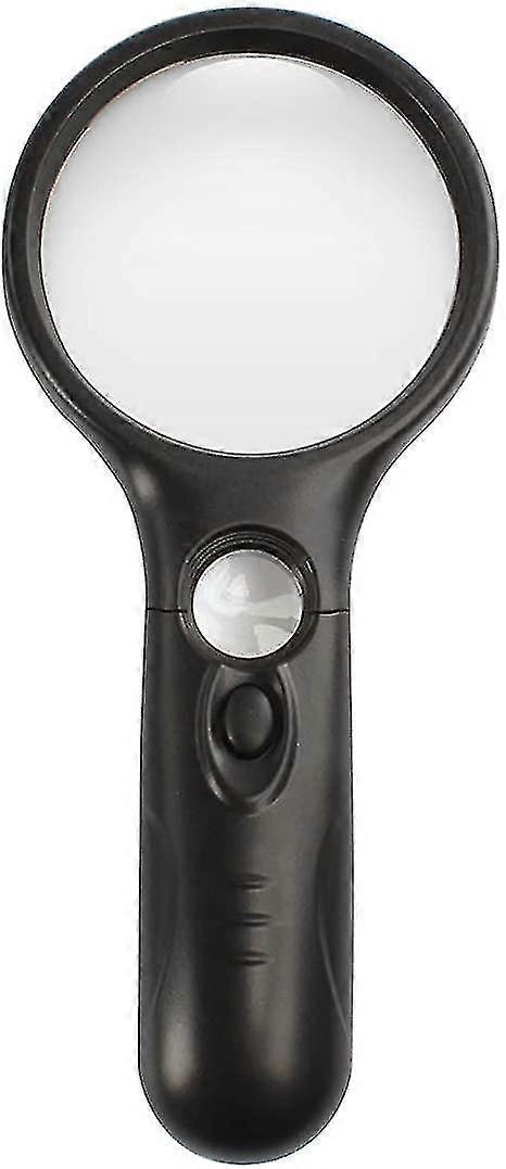Magnifier With Light,3x 45x High Magnification Black