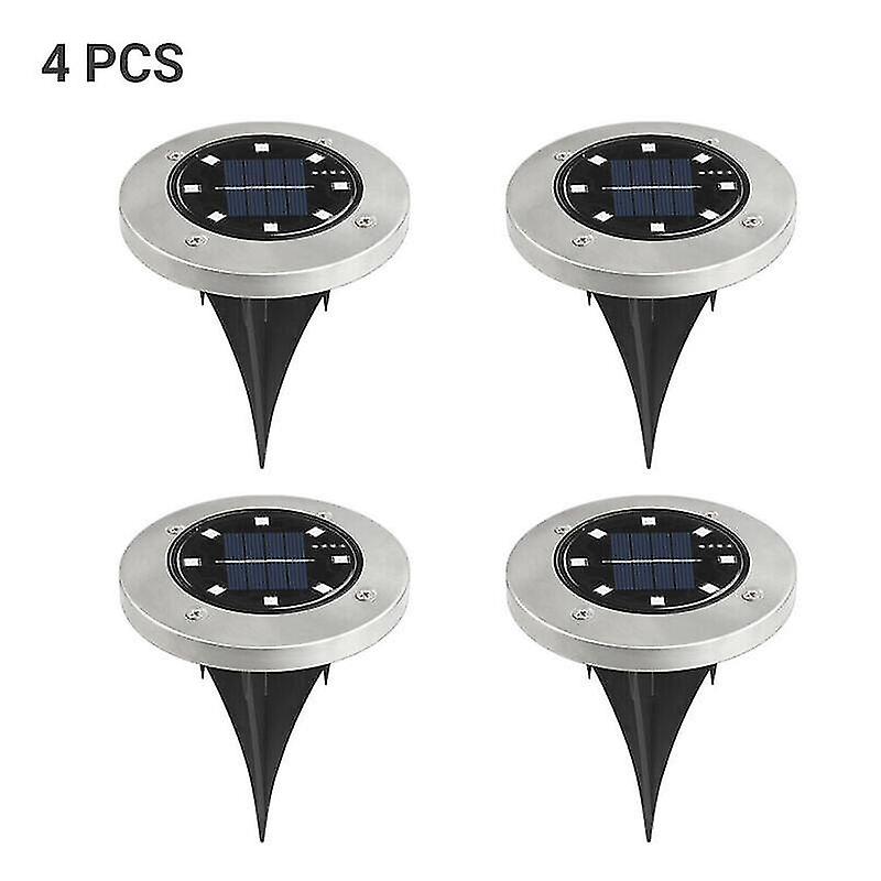 Solar Power Ground Lights Floor Decking Outdoor Garden White