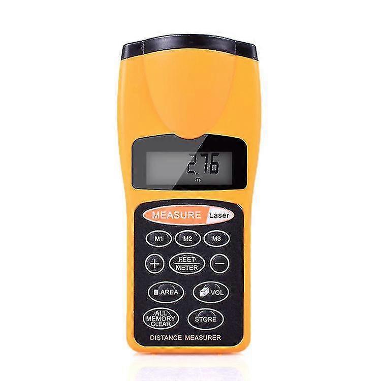 Multifunctional Lcd Ultrasonic Range Finder Measure Distance Meter With Laser Pointer Home Use Digital Range Finder