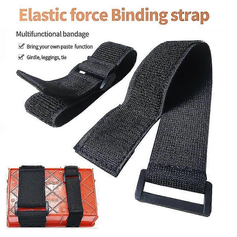 2/5pcs Customizable Elastic Reverse Buckle Nylon Magic Elastic Band Hook Loop Cable Ties Hook Straps Sticky Fastener Tape