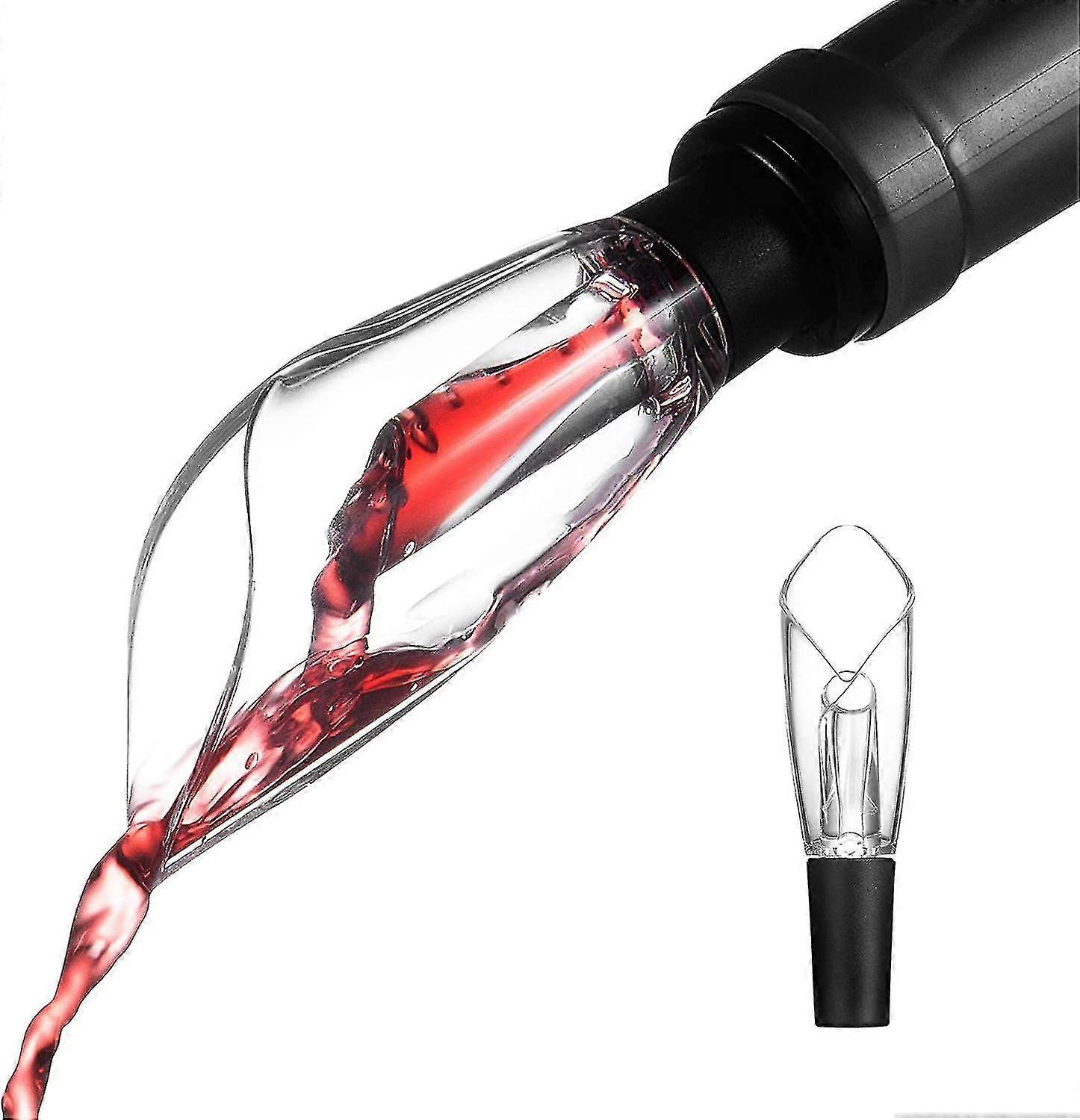 Wine Aerator Pourer & Mini Decanter Premium Aerating Spout(2 In 1 Use)