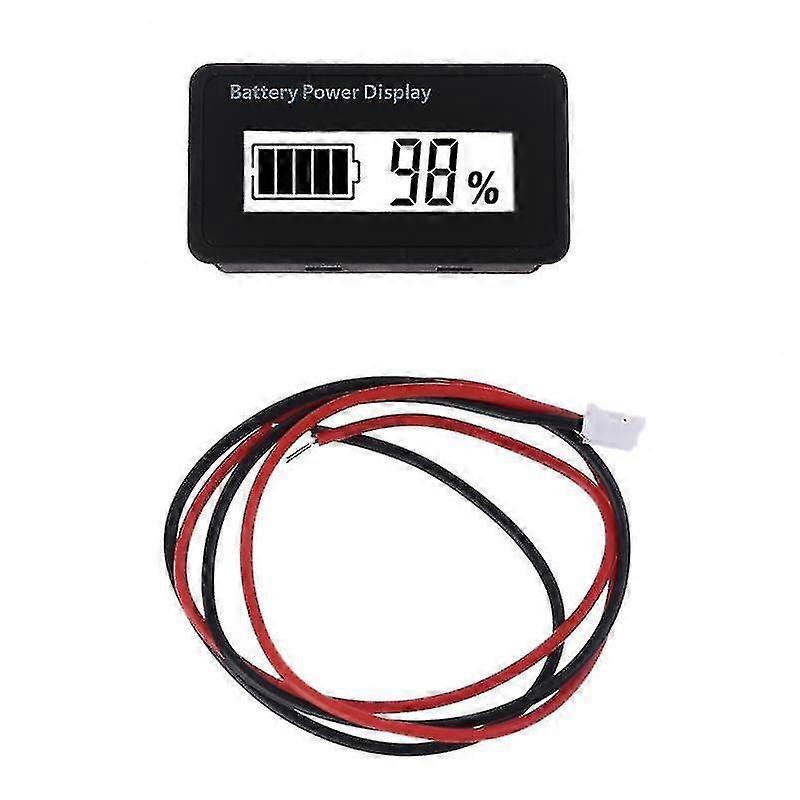 Lcd Battery Capacity Indicator Digital Voltmeter Monitor Voltage 12v-48v