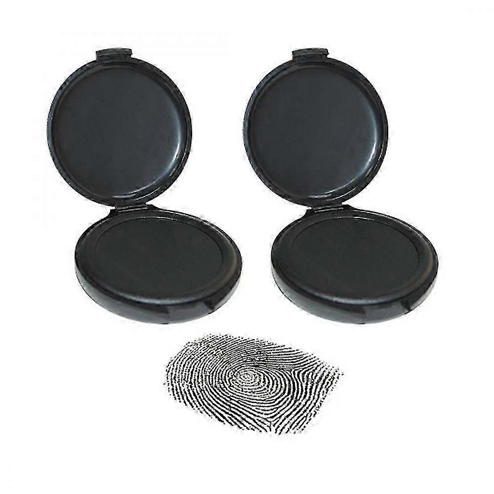 Fingerprint Ink Pad Professional Finger Printing Ink Pad Thumbprint Ink Pad Quick-drying Erasable Ink Pad With Clearblack CSW