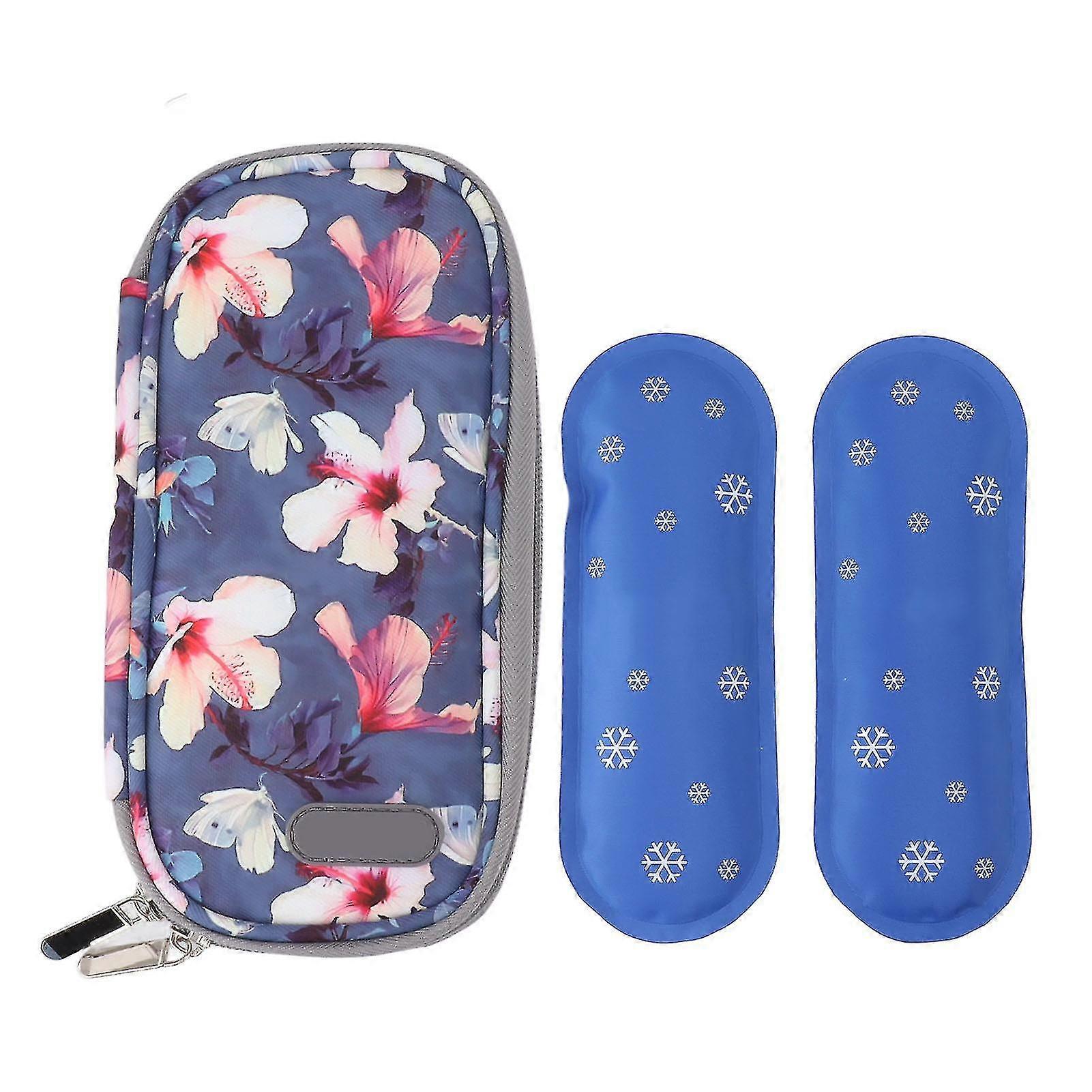 Insulin Cooling Bag - Portable Cooler Storage Pouch with Zipper Design - Ideal for Indoor and Outdoor Use - Type 4