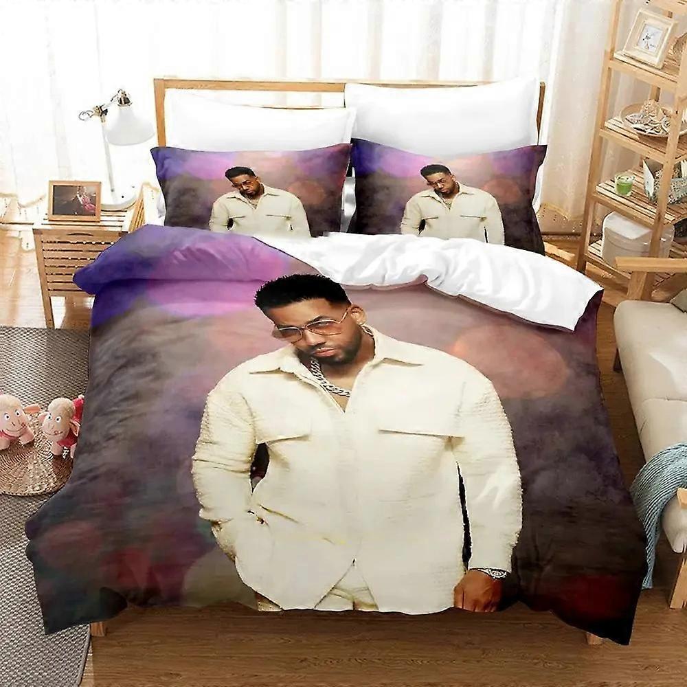 a2733 Prześcieradła Romeo Santos Komplet pościeli Poszwa na kołdrę Komplet pościeli Poszewka na kołdrę Poszewka na poduszkę Kołdra Zestaw pościeli dla chłopców Zestaw pościeli dla dorosłych3-częściowy zestaw pościeli (1 kołdra C