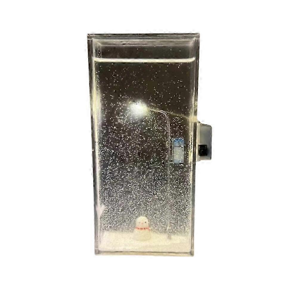 Schneeszene Nachtlicht, Weihnachtslichter dekoratives Nachtlicht, neue Weihnachtslichter handgemachtes DIY-Material mit Geschenkbox Schneemann