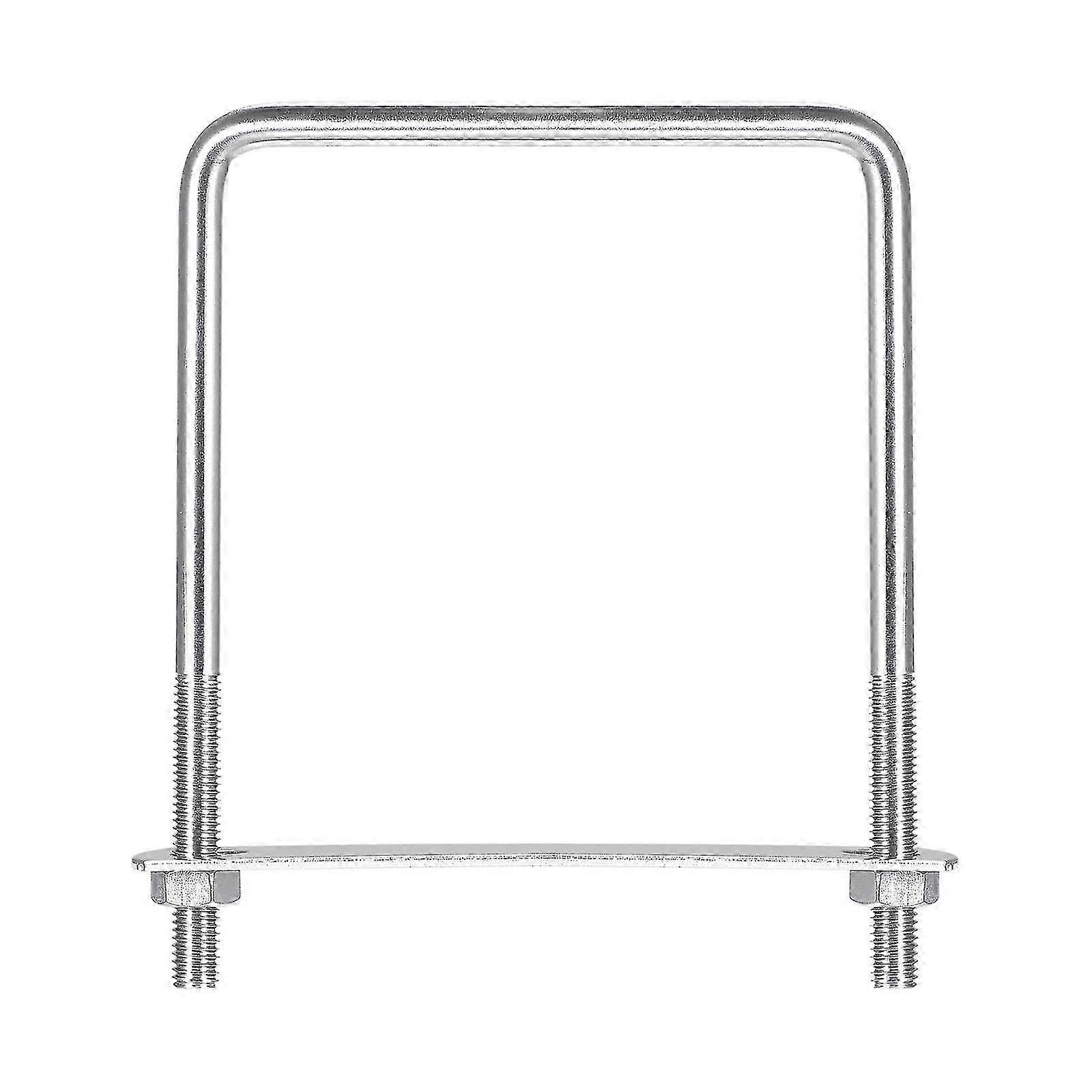Firkantede U-bolte 2 sæt 102mm indvendig bredde 140mm længde M8 304 rustfrit stål U klemmebolt