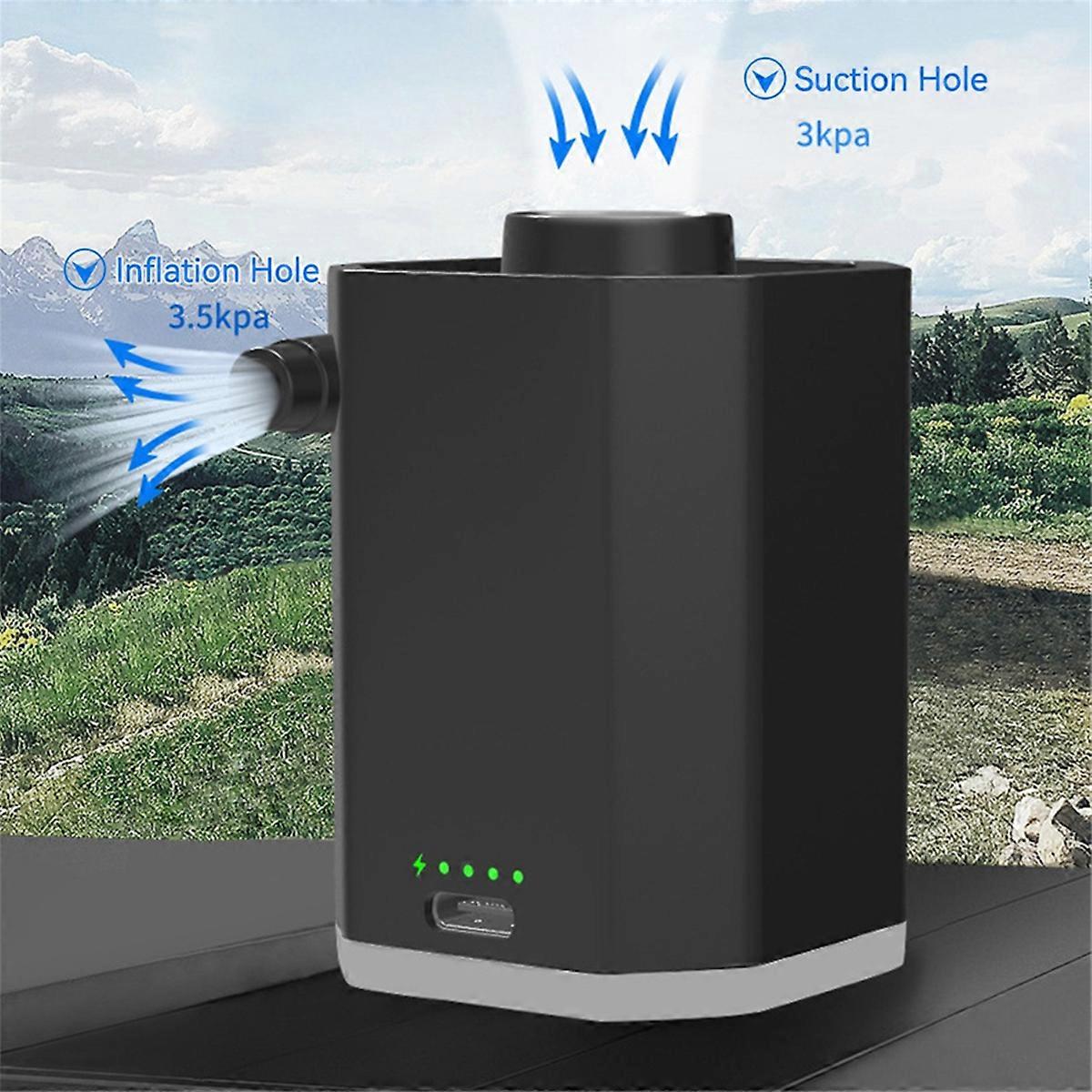 Portable Electric Air Pump Rechargeable Wireless Inflator for Swimming Rings Inflatable Sofas More - Compact & Efficient