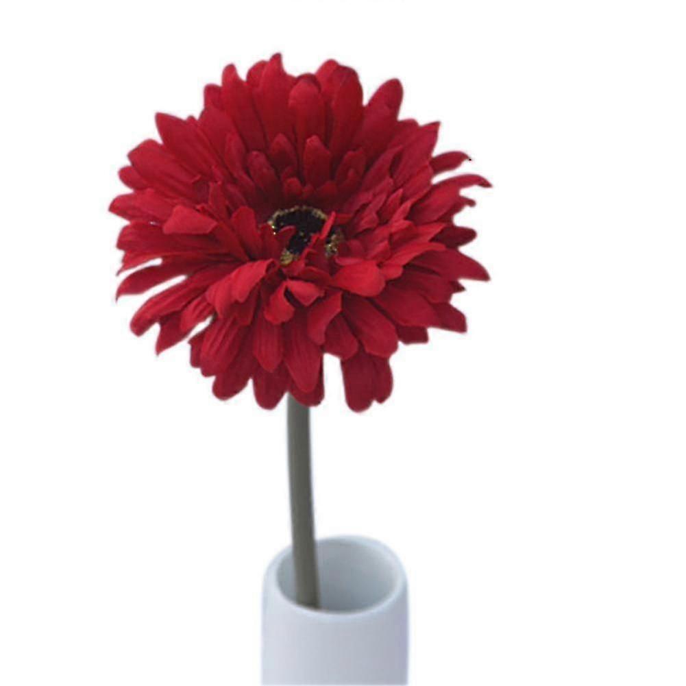 10 Adet Tek Kafa İpek Yapay Gerbera Papatya Çiçek Buket Düğün Partisi Ev Dekoru