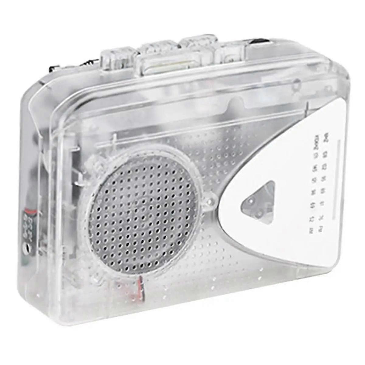 Tape Player Casetofon transparent Tape Player Radio FM / AM Difuzor extern Stereo Player Tape