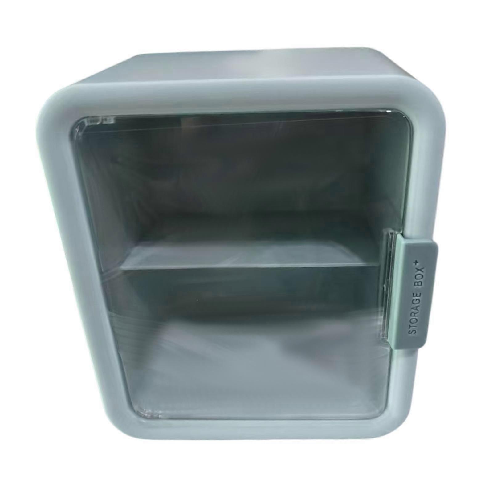 Clear Display Box Clear Storage Box for Mini Figure Toys Action Figures Blue