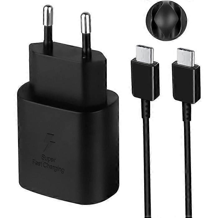 USB C Charger - SSS - 25 W - Ultra Fast Charging - 1.5 m Cable - Compatible with Samsung Galaxy S22/S21