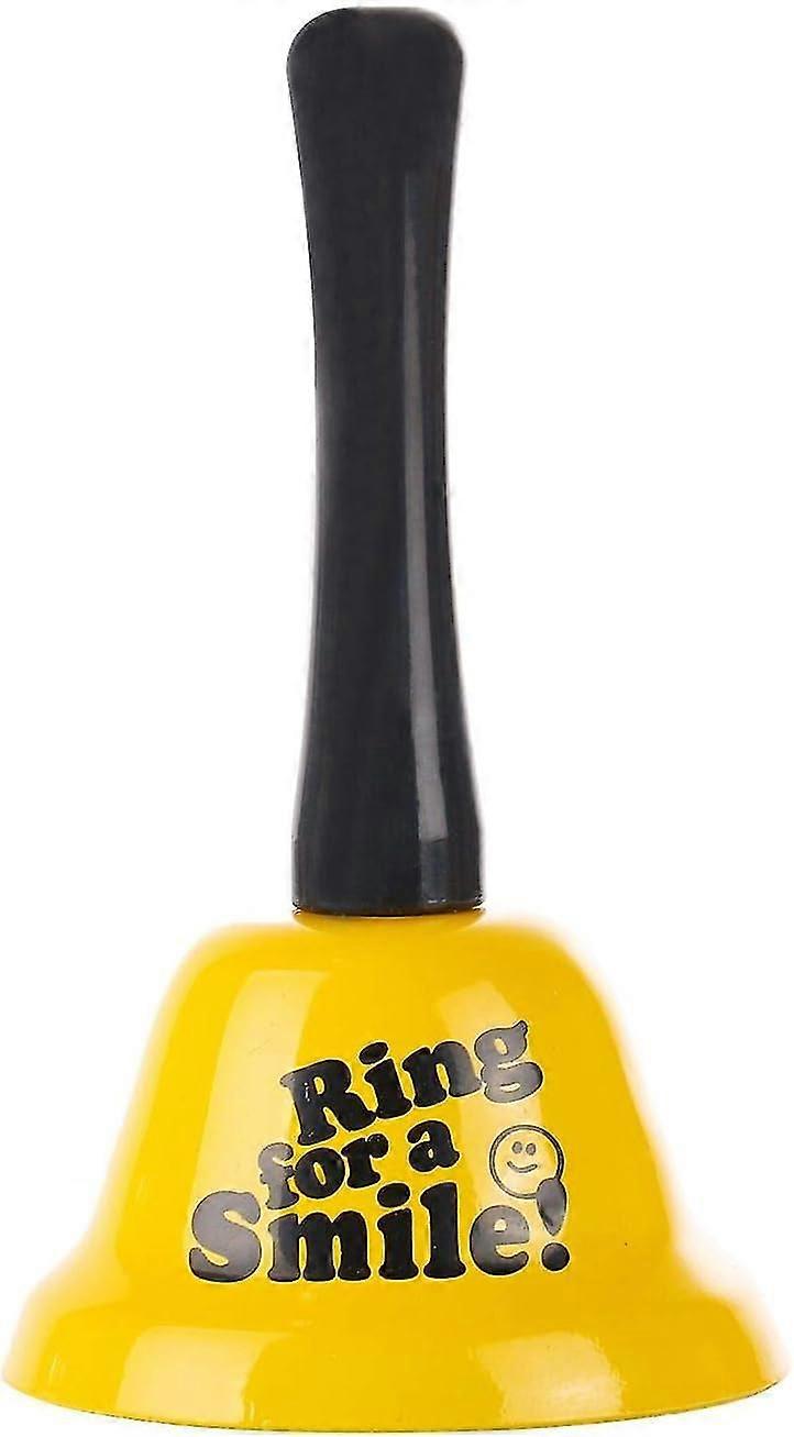 Steel Handbell Bell - Handbell Table Bell (yellow)