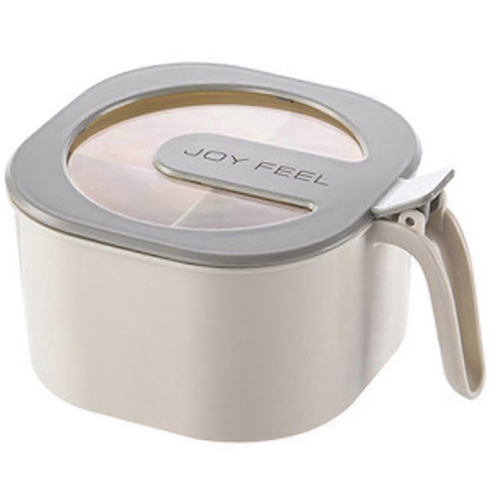 4 Section Cube Seasoning Box With Serving Spoons Spice Jar Set Condiment Storage Container With Lids