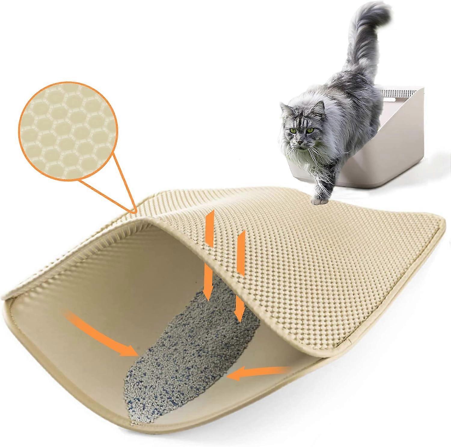 Cat Litter Mat, Double-layer, Non-slip, Waterproof