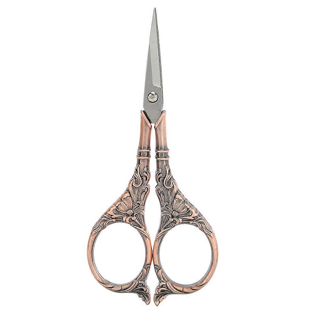 European Retro Scissor DIY Hand Made Cross stitch Craft Creative Fancy Antique Needlework Tools(Copp