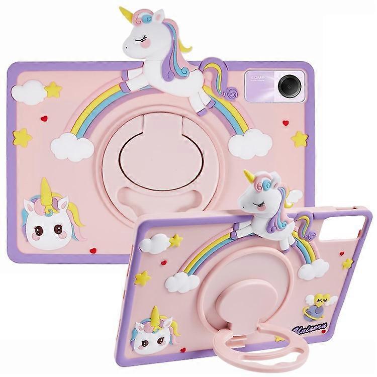 Compatible For Xiaomi Redmi Pad SE Silicone Case Kickstand Cute Horse Tablet Cover
