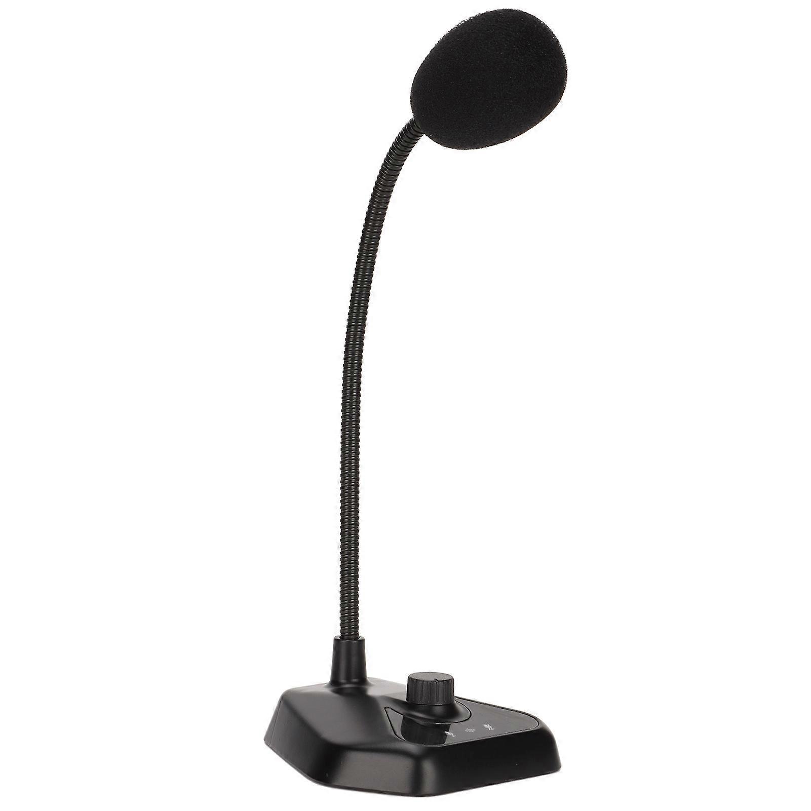USB Wired Gooseneck Microphone 360° Omnidirectional Pickup