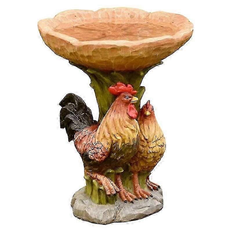 ציפורים חיצוניות מאכיל קערת אמבטיה קישוטים קישוטים גן חצר בעלי חיים קישוט ציפורים מזין ציפורים עם מלאכת שרף סירים