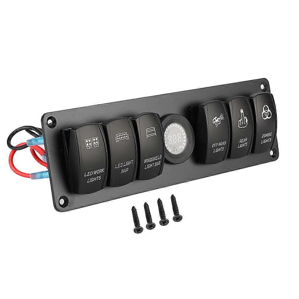 Interruttori automatici da pannello con display di tensione a LED 12V 24V per nautica da barca