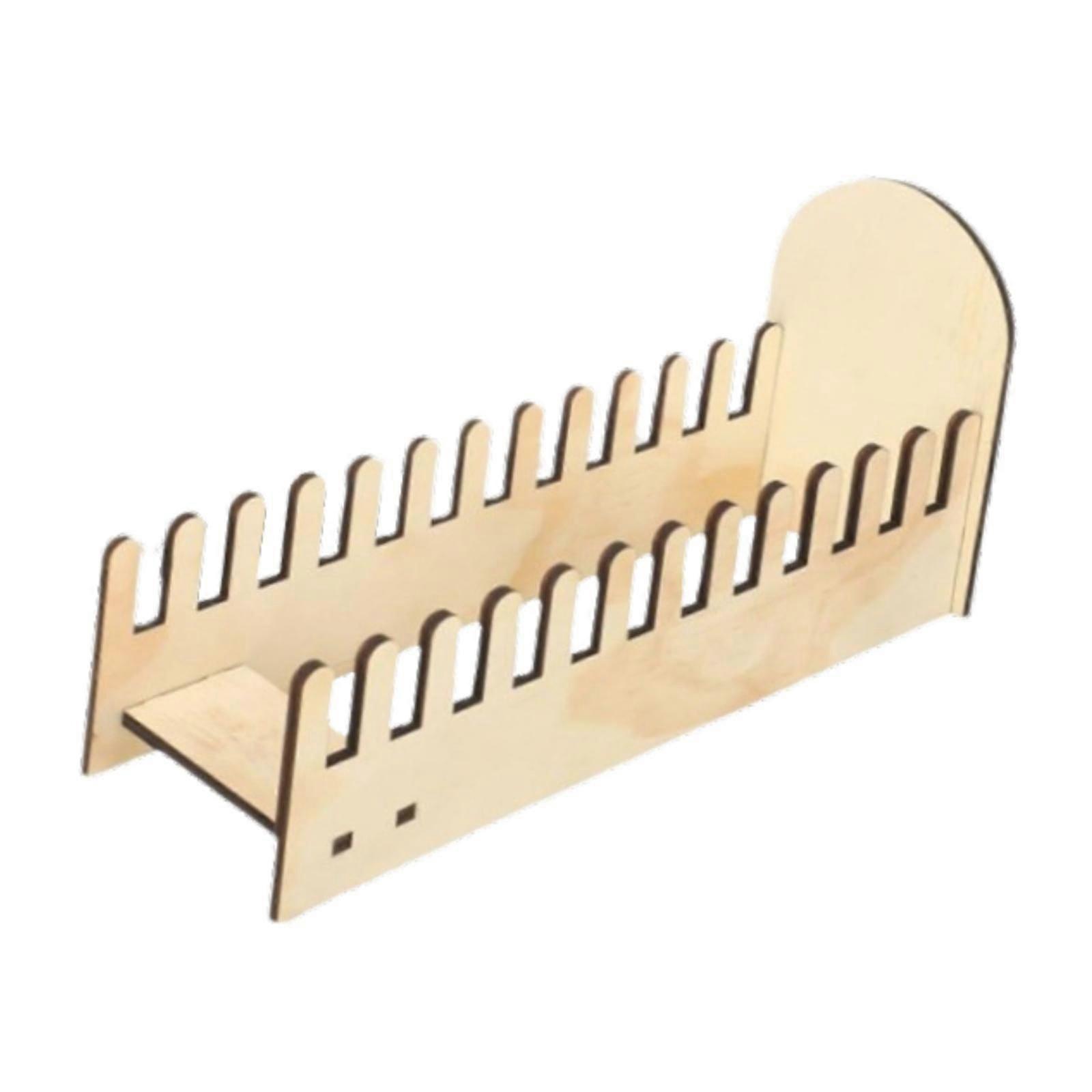 Card Display Stand with Ends Tabletop Record Holder Rack for Albums files CD