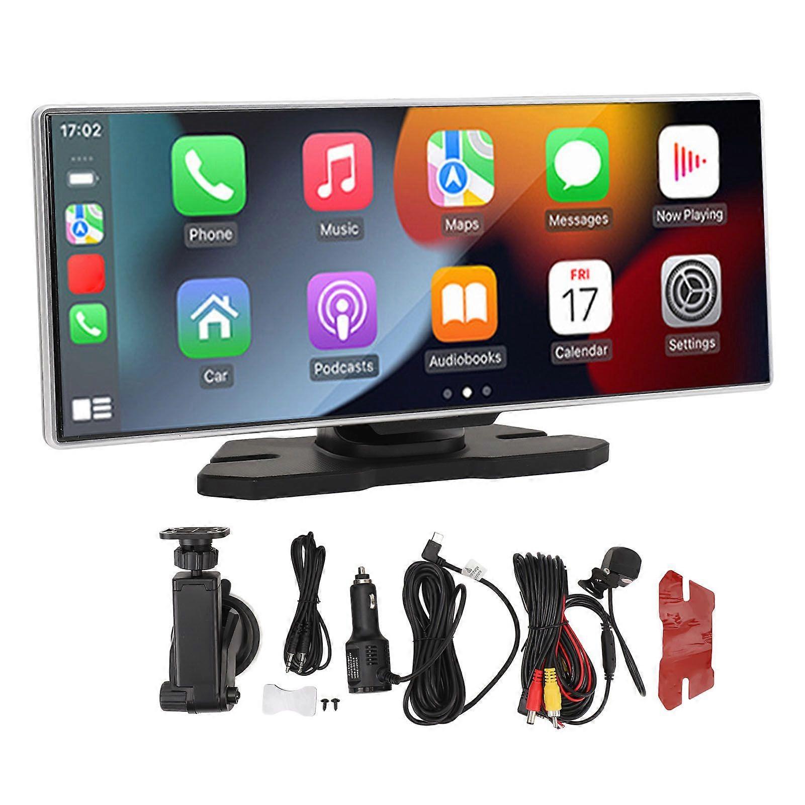 Portable Car Stereo 11.26 Inch 2.5D Touchscreen Wireless Double Din Car Radio Screen for Carplay for Android Auto with Voice Control MK9699