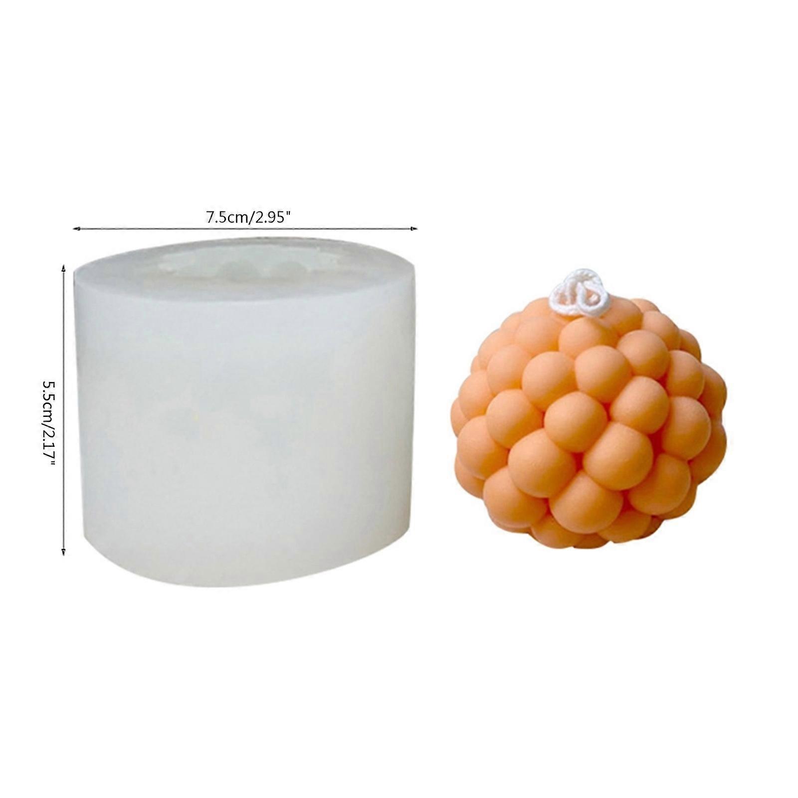 3D Bubble Shape Candle Silicones Molds Bubble Shape Silicones Candle Molds Easy Demolding for Epoxy Resins Candle Making