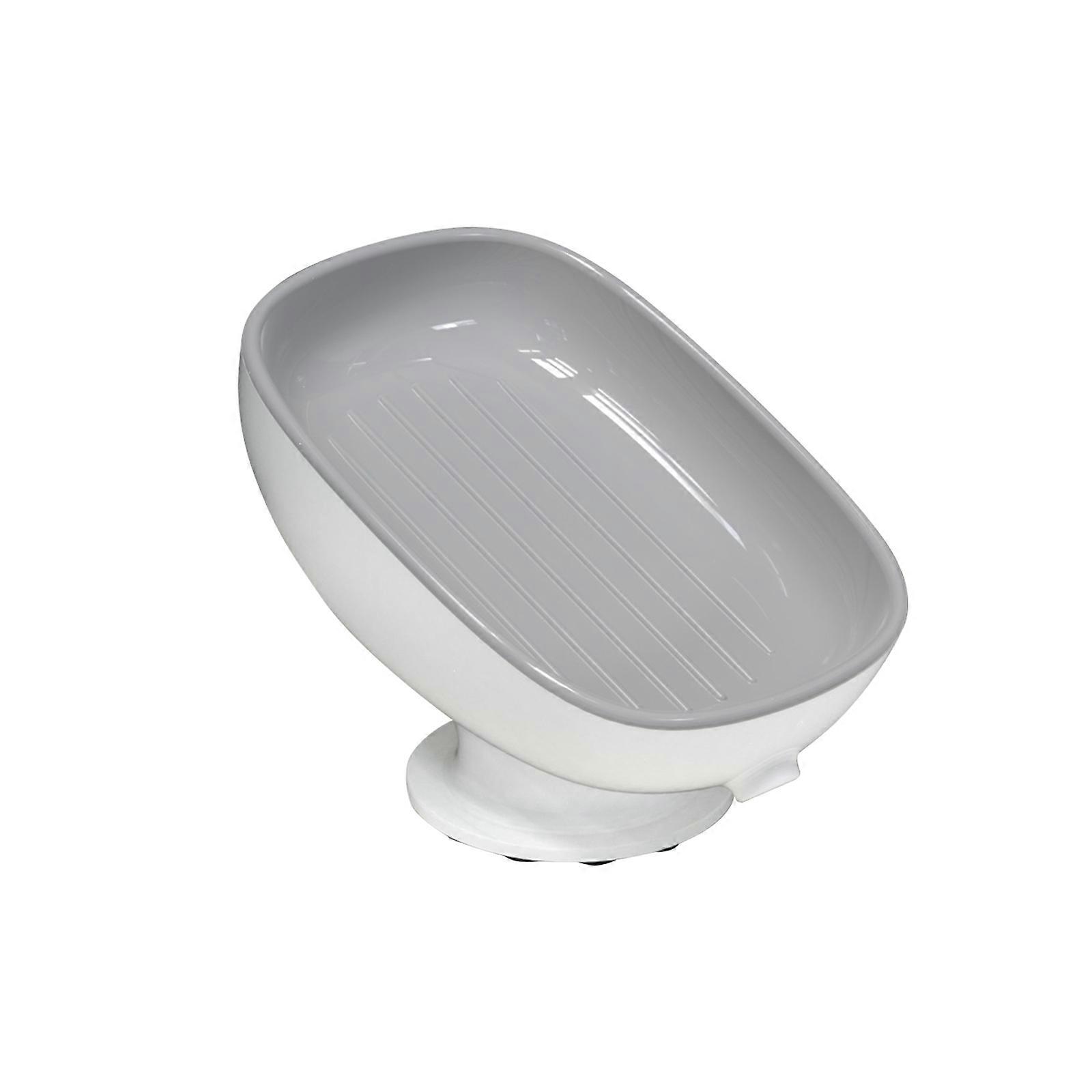 Double Layer Soap Box, Suction Cup Detachable Tray for Shower Accessories