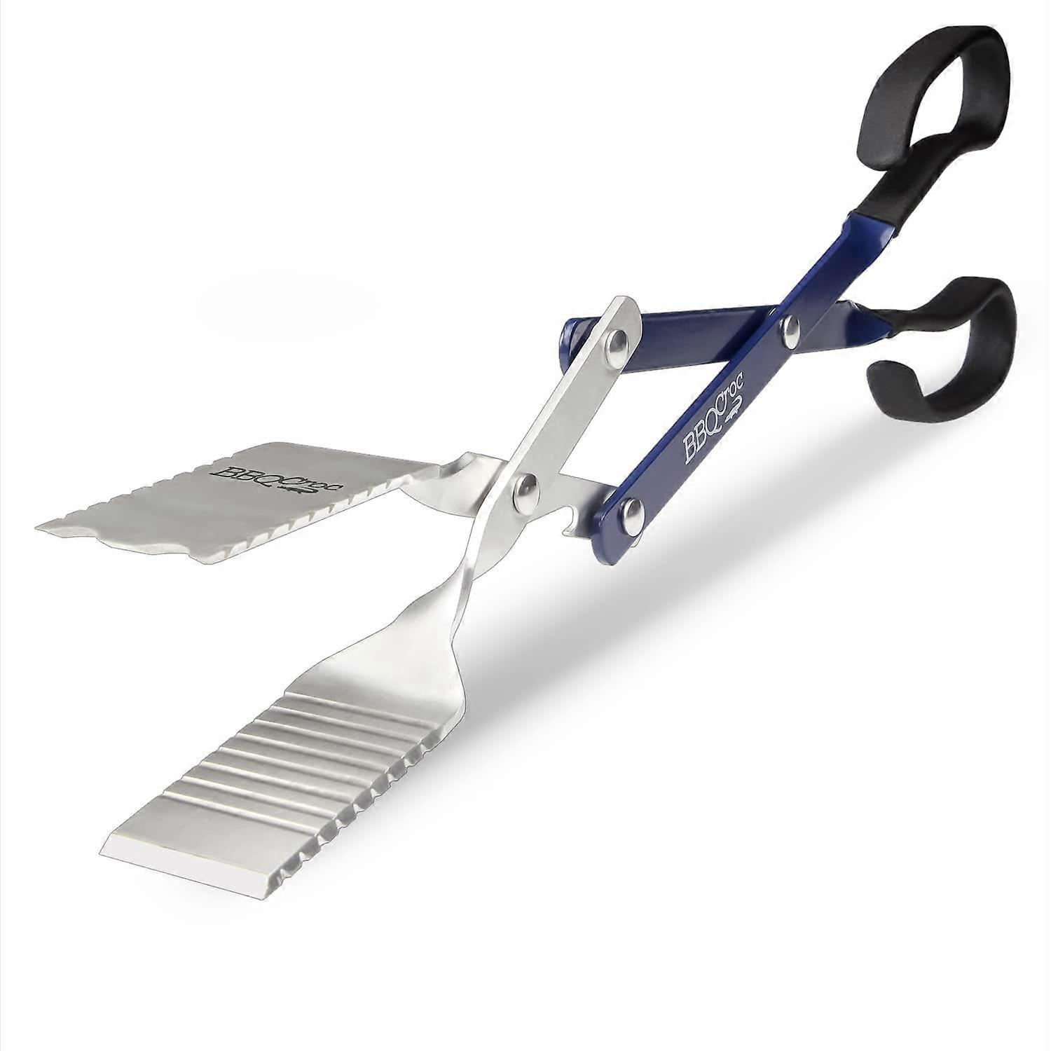 3-in-1 Barbecue Tool Set - Tongs, Spatula, and Grill Scraper (Single Unit)